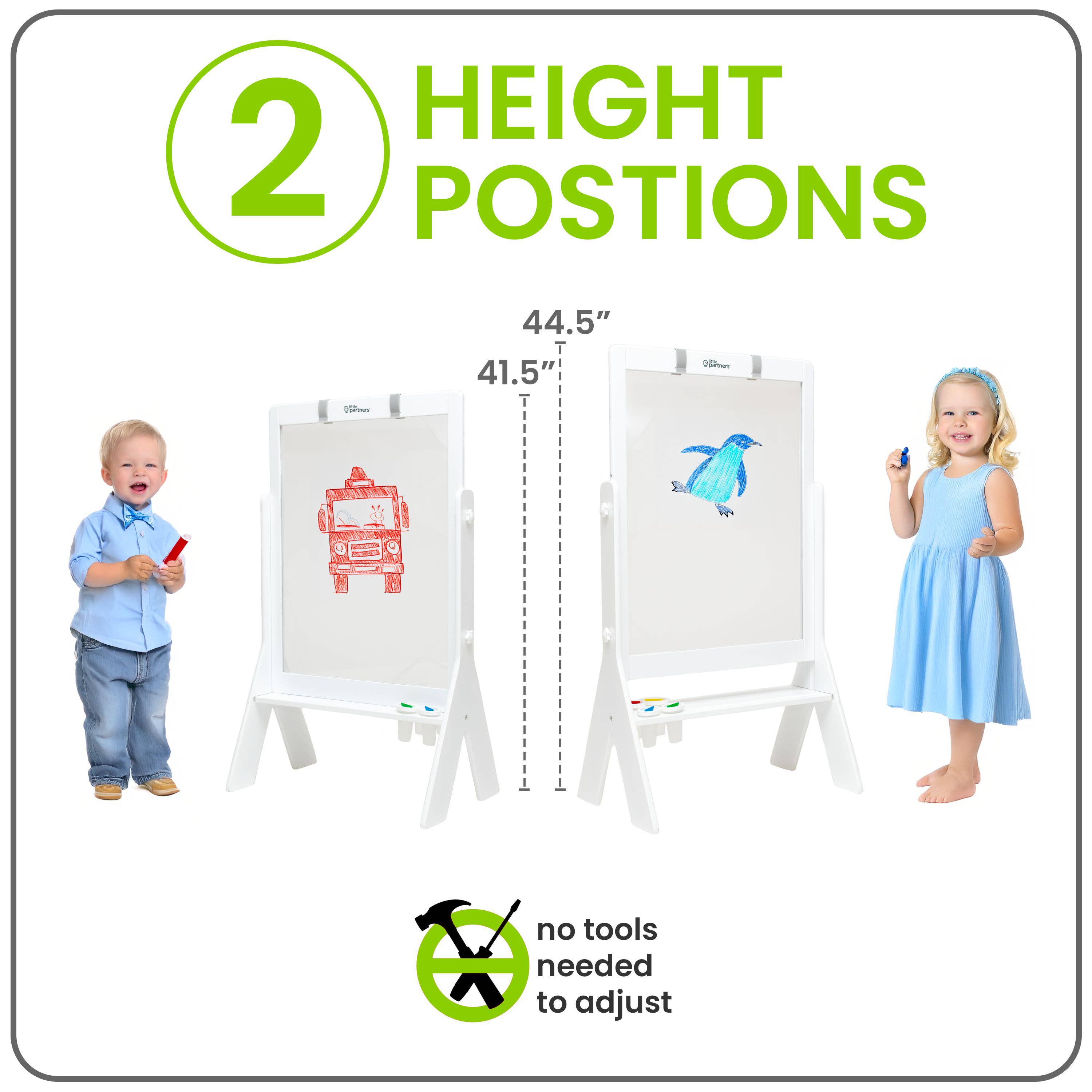 Image of Little Partners - Peek-A-Boo Art Easel - Transparent Art Easel